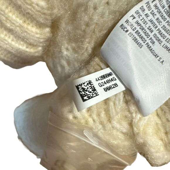 American Eagle Oversized Cable Knit Wool Blend Sweater Cream Beige Cardigan - Picture 8 of 9